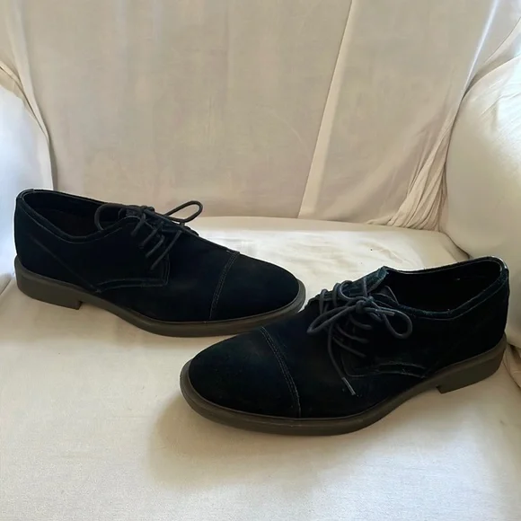 Men’s Calvin Klein Black Suede dress shoes s-l400.jpg main image 4